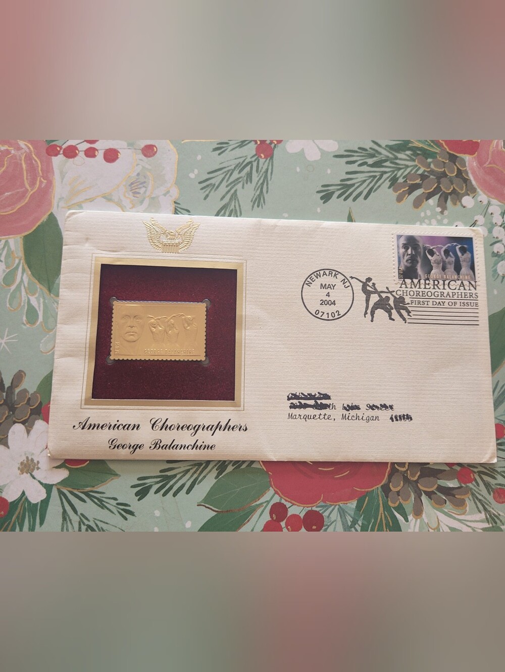 Vintage 2004 George Balanchine American Choreographers 22KT Gold Stamp FDC